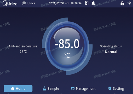 Дисплей морозильника до -86 °С, 458 л, сенсорный экран, MD-86L458S, Midea