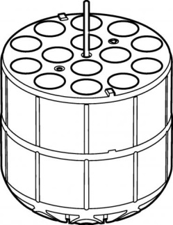 Адаптер для 14 пробирок на 15 и 5 мл типа Falcon и Эппендорф, к круглодонному стакану, для ротора S-4x1000, S-4x750 и S-4-104, 2 шт/уп