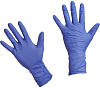 Перчатки нитриловые, длина 24 см, сиренево-голубые, Benovy, Китай