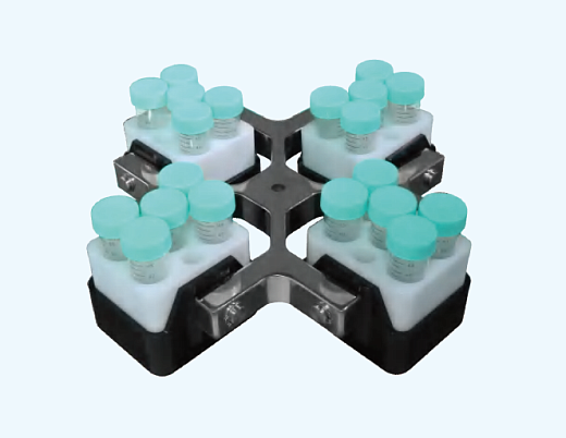 Адаптер для пробирок 50 мл, на 5 мест каждый, максимально 20×50 мл в роторе 4×500 мл, квадратный бакет, 4 шт., Shuke, Китай