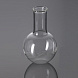 Колба круглая плоскодонная, 2000 мл, d 166 мм, цилиндр. горловина 50 мм, Glassco