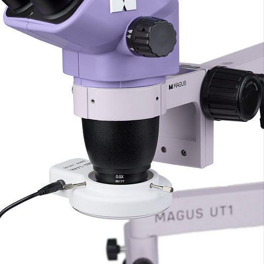 Микроскоп стерео, до 45х, по схеме Грену, для ремонта и пайки, Stereo D7TR, с цифровой камерой CBF10