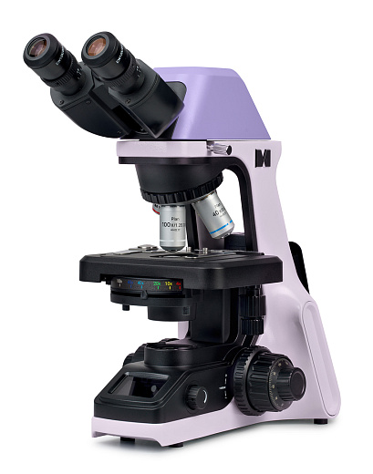 Микроскоп Magus Bio 240B, прямой, бинокуляр/тринокуляр, СП, планахромат 4×, 10×, 40×, 100×