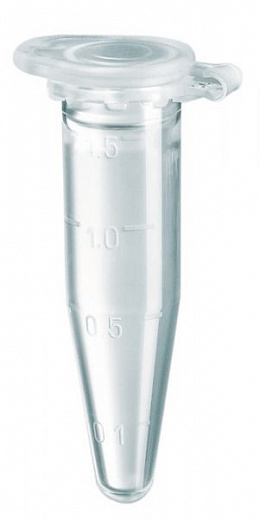 Пробирки 1,5 мл типа Эппендорф, до 30 000g, 3810Х, бесцветные, PCR clean, 1000 шт./уп.