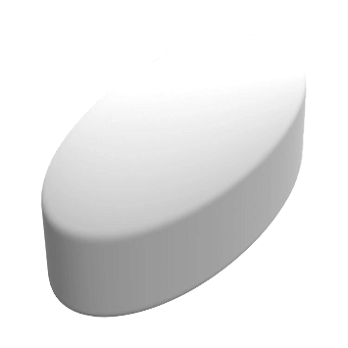 Магнитный перемешивающий элемент, в форме эллипса, 20×40 мм, DLab, Китай