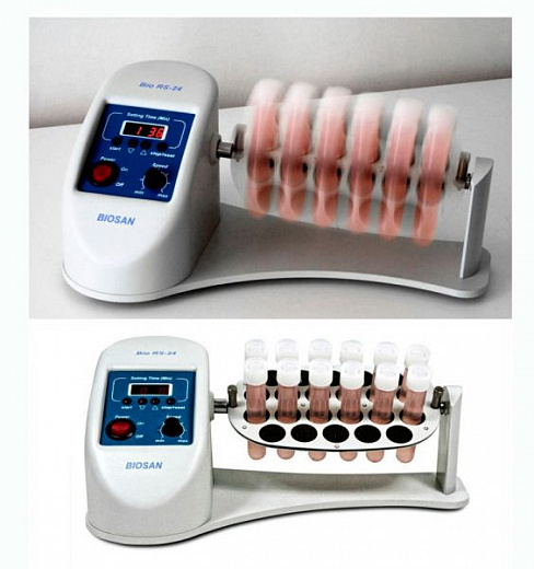 Ротационный перемешиватель, 1,5-15 мл, 22 места, вертикальное вращение, Bio RS-24
