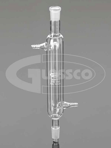 Холодильник прямой, двойной, L 300 мм, керн 24/29, муфта 24/29, Glassco
