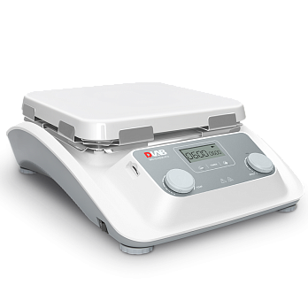 Мешалка магнитная, объём по воде 30 л, платформа 254×254 мм, нагрев до 500 °С, 100-1500 об/мин, датчик PT1000, штатив, MS10-H500-Pro package 2, DLab, Китай