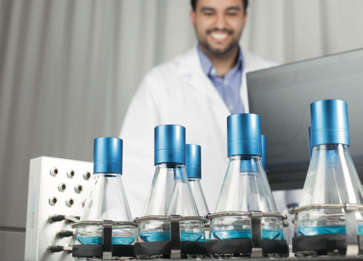 Базовая станция онлайн мониторинга биомассы в качалочных колбах и биореакторе, для 16 сенсоров, CGQ (Cell Growth Quantifier) Фото 3