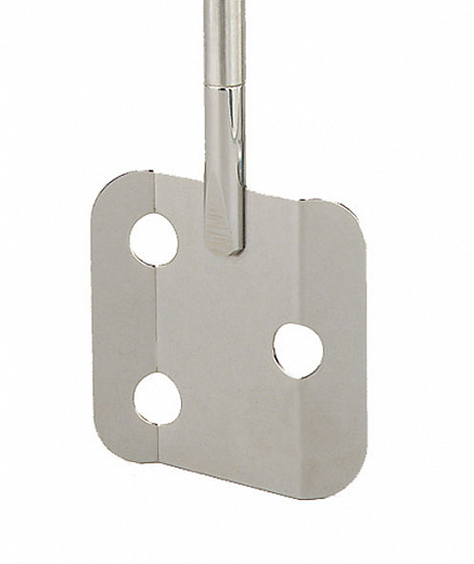 Перемешивающий элемент лопастной, квадратный, 3 отверстия, d 70 мм, длина 300 мм, нержавеющая сталь Фото 1