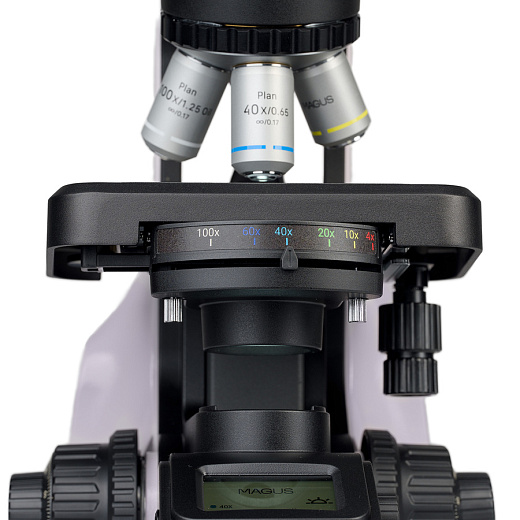 Микроскоп MAGUS Bio 240B, прямой, бинокуляр/тринокуляр, СП, планахромат 4×, 10×, 40×, 100×МИ Фото 13
