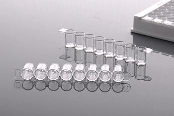 Планшеты 96 луночные для ИФА, разборные, плоскодонные, высокое связывание, прозрачные с белой рамкой, NEST, Китай