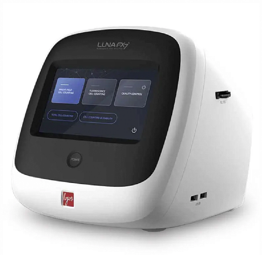 Счетчик и анализатор жизнеспособности клеток, 1-90 мкм, ПО для анализа биопроцессов, Luna-FX7 Фото 1
