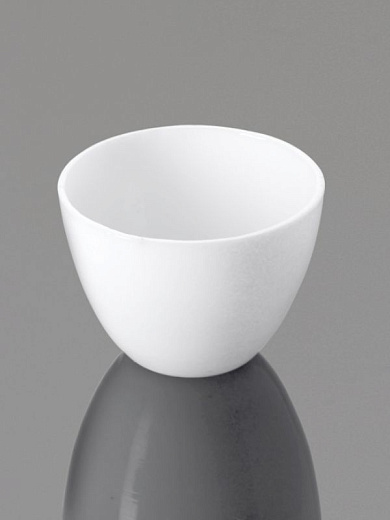 Тигель низкий, 50 мл, 61×37 мм, фарфор, c крышкой, 4 шт./уп., Glassco