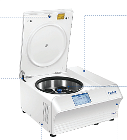 Центрифуга LX-155T500R, Haier Biomedical с открытой крышкой