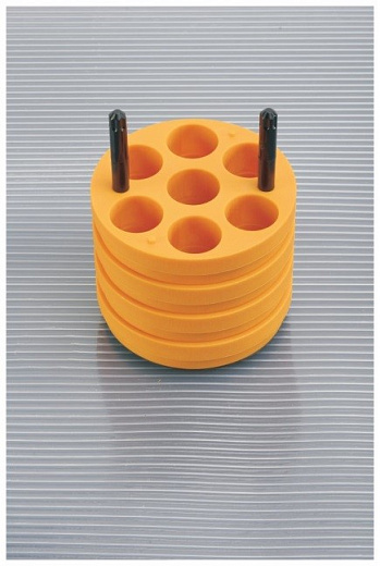 Адаптер для пробирок 25 мл, d 26 x 121 мм, на 7 мест каждый, 4 шт/уп