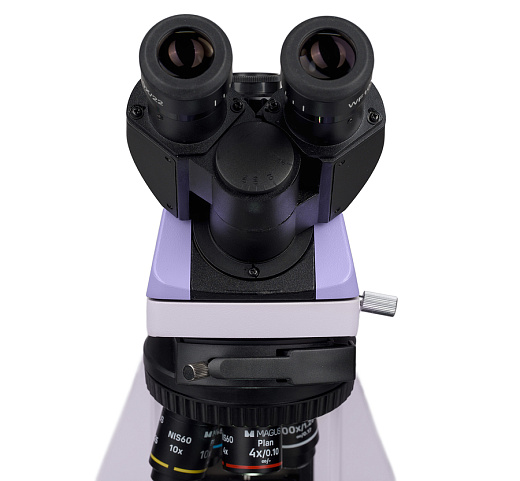 Микроскоп MAGUS Bio 260T, прямой, тринокуляр/бинокуляр, СП, ТП, ФК, Пол, планахромат 4×, 10×, 40×, 100×МИ Фото 17