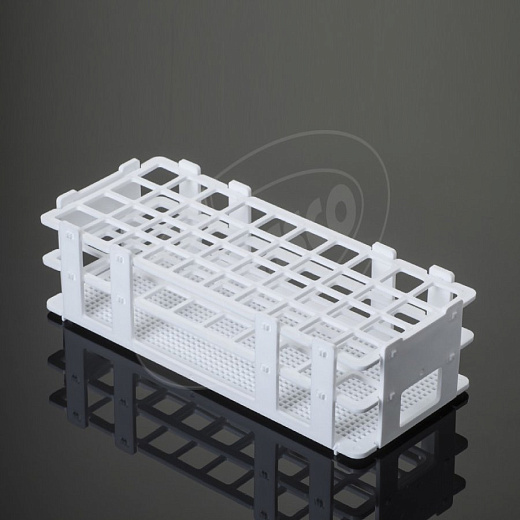 Штатив для пробирок, d 16 мм, 60 мест, поликарбонат, 6 шт./уп., Glassco