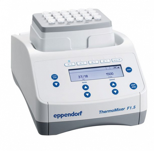 Термошейкер, термоблок 24х1,5 мл, ThermoMixer F1,5