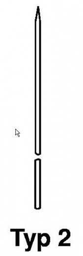 Игла секционная, длина 100 мм, нержавеющая сталь 18/10, d 2,5 мм, 1 шт.