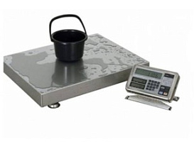 Весы производственные 100 кг/1 г, платформа 380×530 мм, внешняя калибровка, FS-100K1G-i02, с поверкой, Vibra